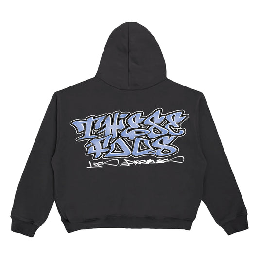 THESE FOOS “GRAFFITI” HOODIE BLACK