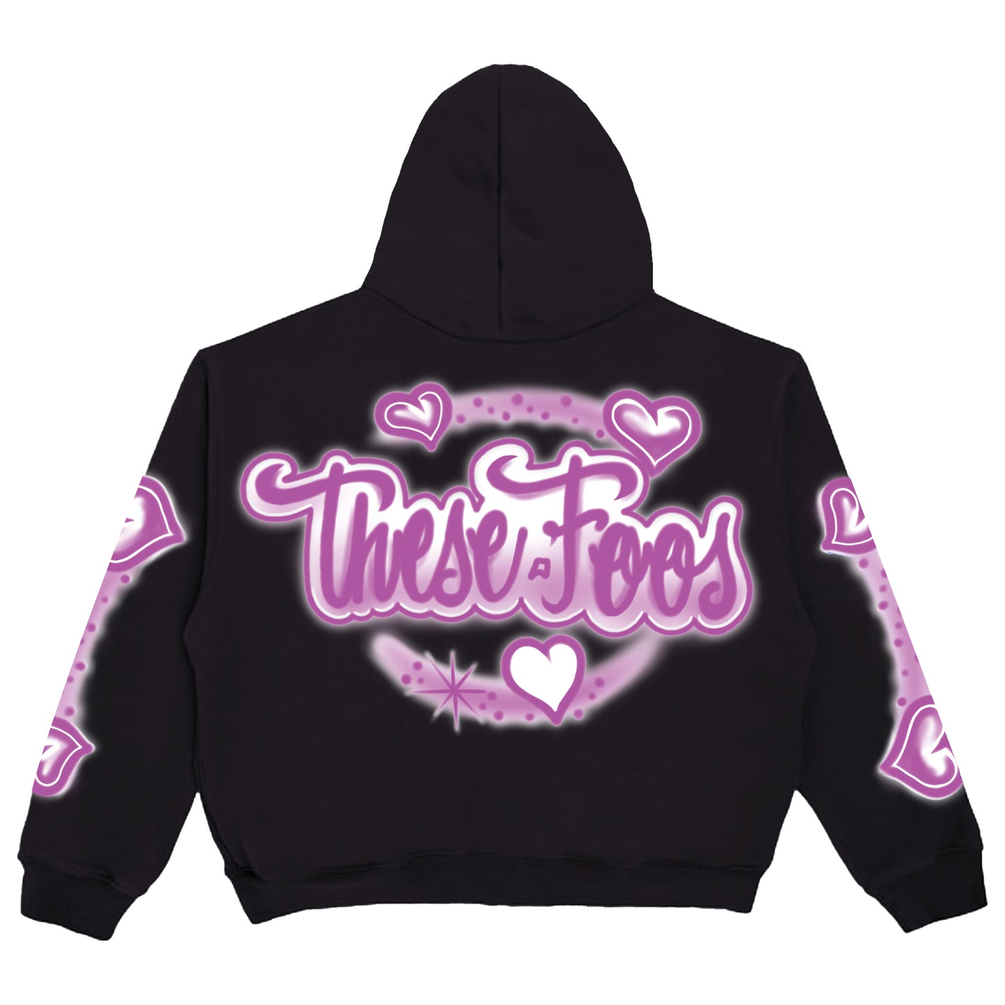 THESE FOOS “PRECIOUS” HOODIE (BLACK/PINK)-RERELEASE