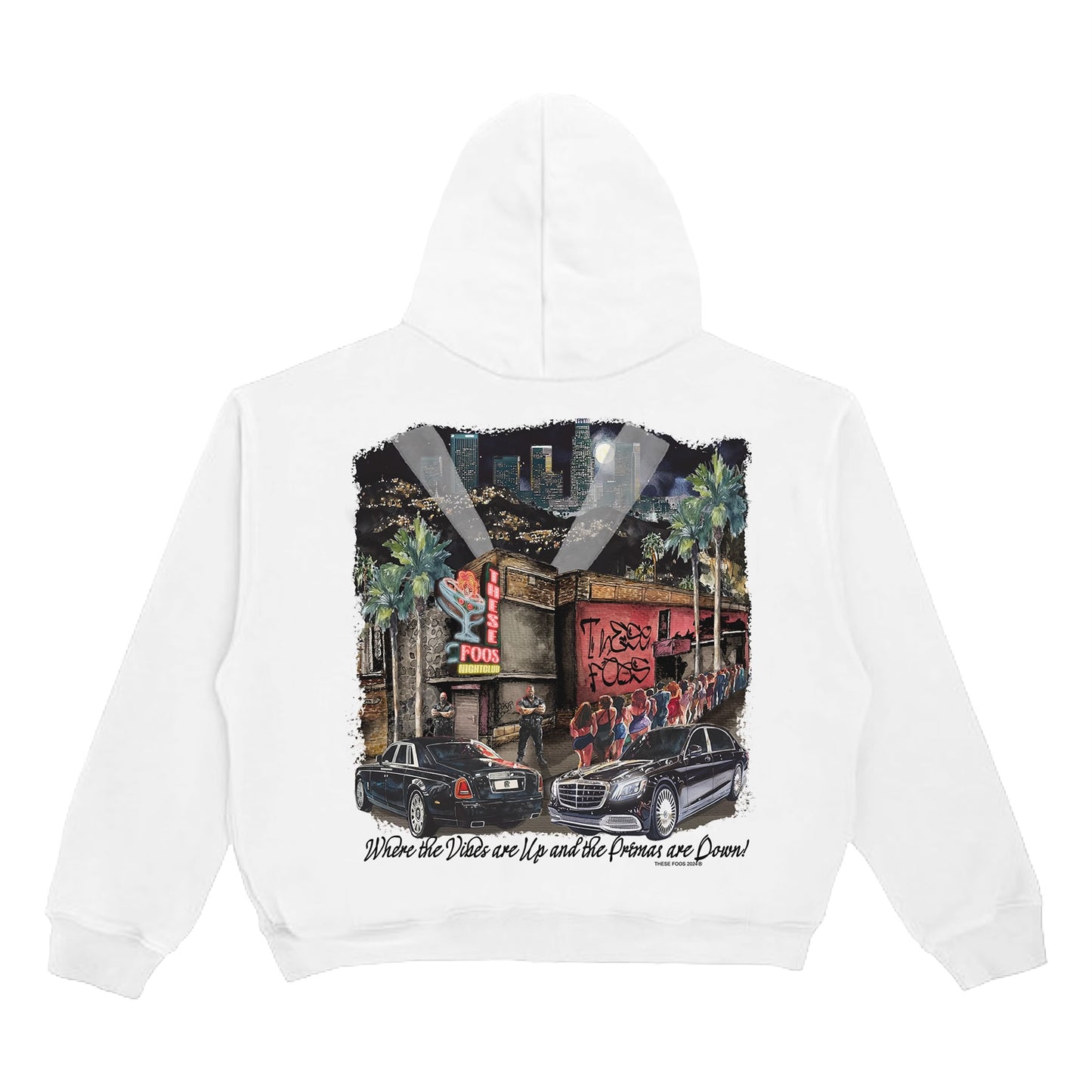 THESE FOOS “CLUB” HOODIE WHITE