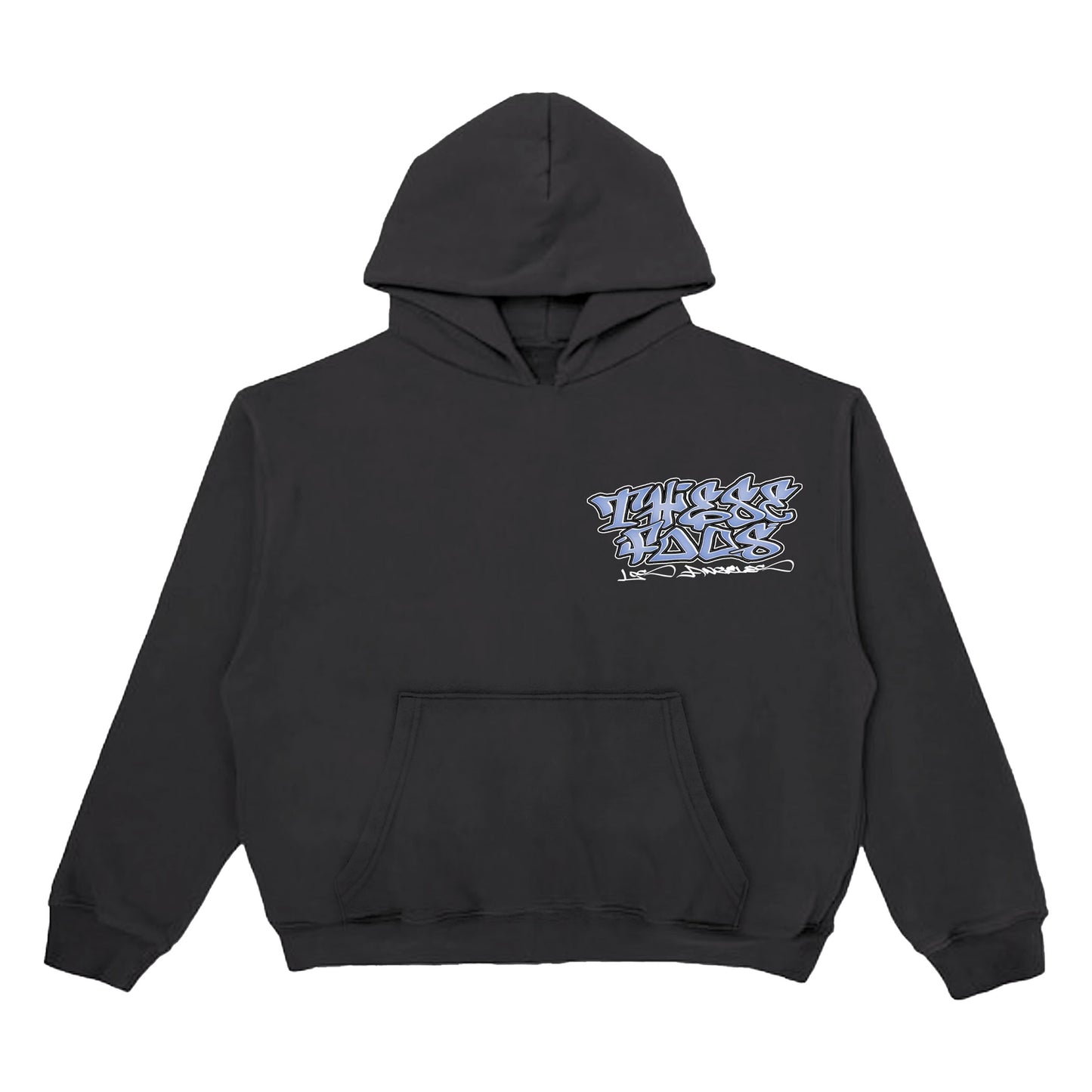 THESE FOOS “GRAFFITI” HOODIE BLACK