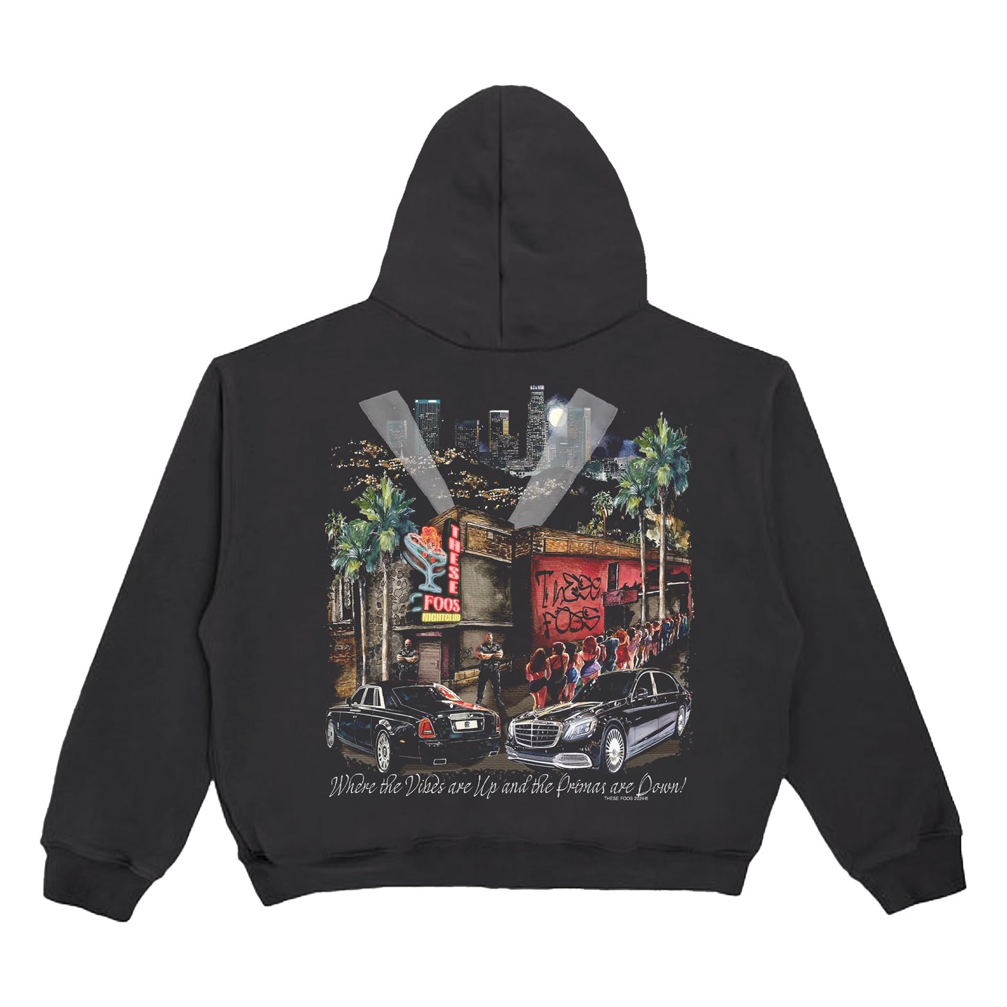 THESE FOOS “CLUB” HOODIE BLACK