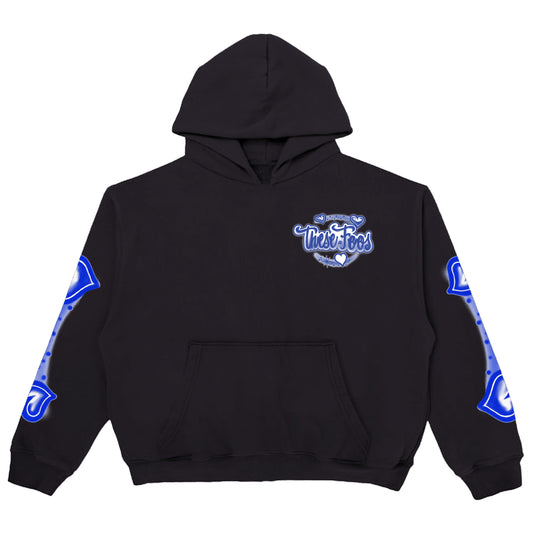 THESE FOOS “PRECIOUS” HOODIE (BLACK/BLUE)-RERELEASE