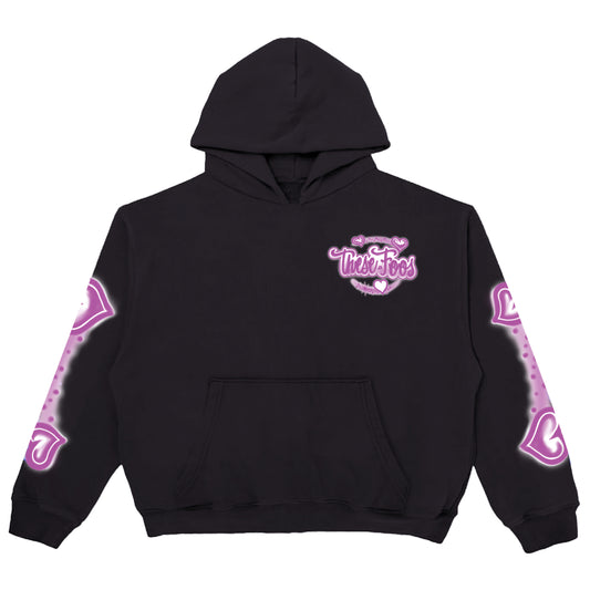 THESE FOOS “PRECIOUS” HOODIE (BLACK/PINK)-RERELEASE